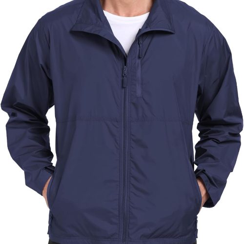 Men's Lightweight Packable Single-Layer Spring/Autumn Windbreaker