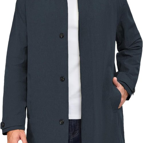 Women's Waterproof Mid-Length Lightweight Long Trench Coat
