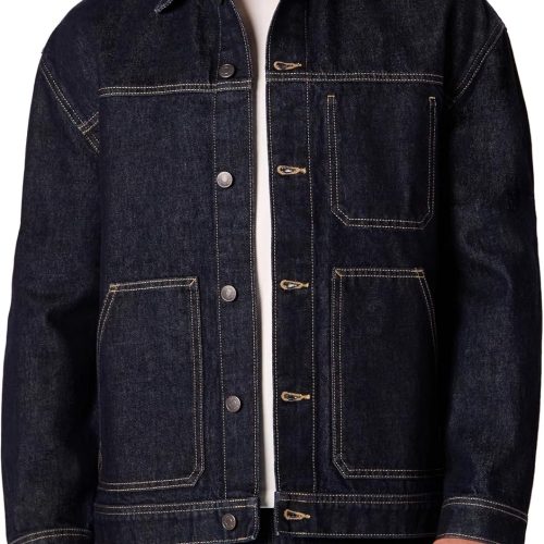 Men's Heavyweight Relaxed-Fit Utility Denim Jacket